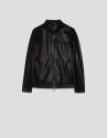 Black nappa leather jacket - Man - SS2025 | Roberto Verino