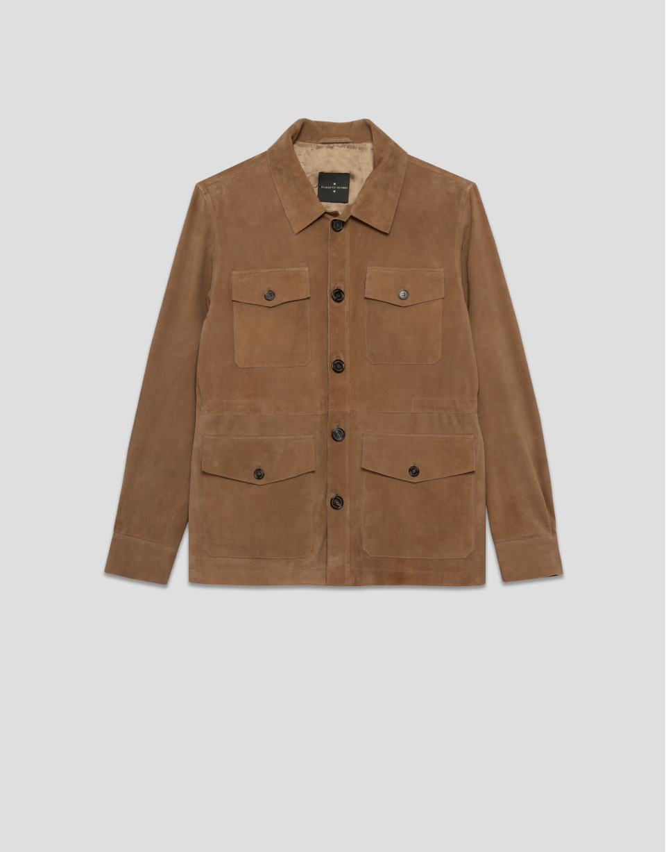 Camel suede safari jacket - Verano -  | Roberto Verino