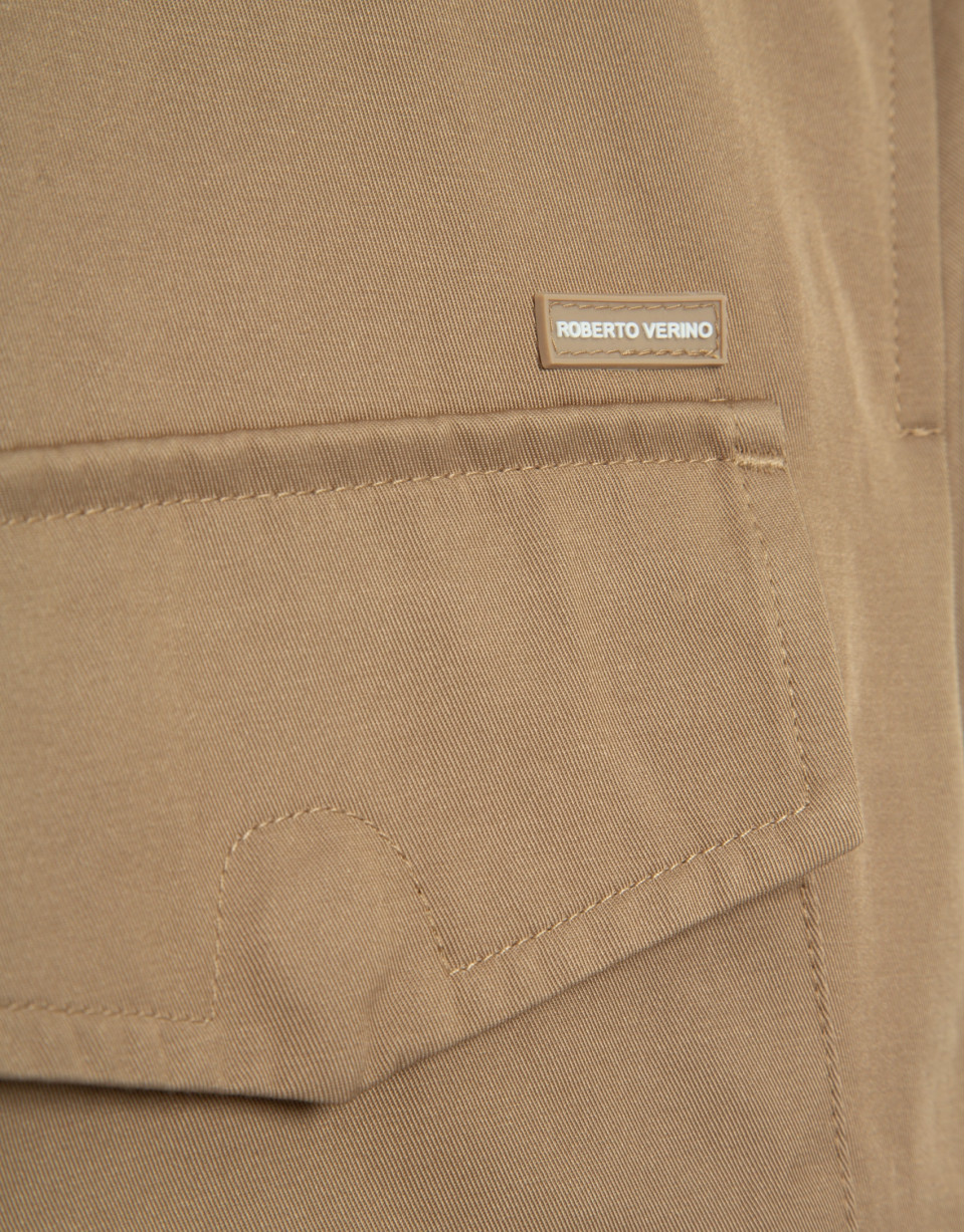 Camel four-pocket parka - Man - SS2026 | Roberto Verino