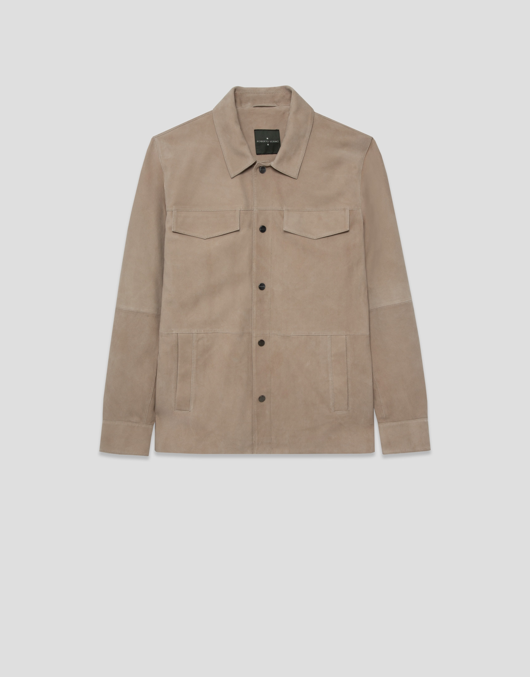Sobrecamisa napa beige - Hombre - PV2026 | Roberto Verino