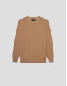 Jersey algodón liso high twist tostado - Hombre | Roberto Verino