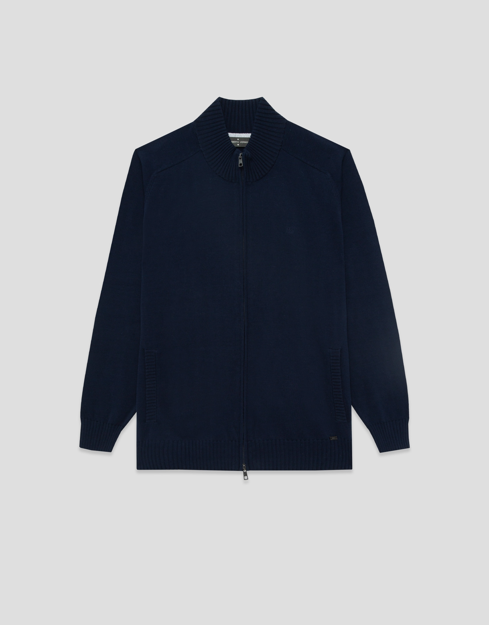 Navy zip-up jacket - Man - SS2026 | Roberto Verino