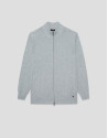 Light grey melange zip-up jacket - Man - SS2026 | Roberto Verino