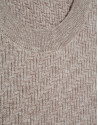 Mink cotton/linen structured jumper - Man | Roberto Verino