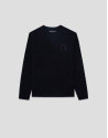 Sudadera marino logo a tono en pecho - Hombre | Roberto Verino