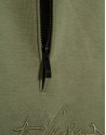 Khaki half-zip sweatshirt with chest logo - Man | Roberto Verino