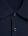 Polo tricotado high twist rayas marino/blanco | Roberto Verino