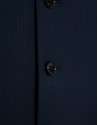 Navy blue wool faux plain dress waistcoat - Man | Roberto Verino