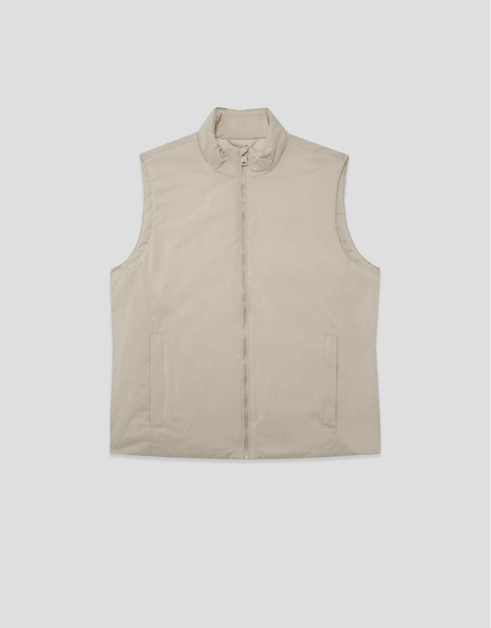 Ecru padded gilet - Man - SS2026 | Roberto Verino