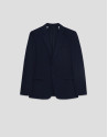 Navy blue technical fabric blazer - Man | Roberto Verino
