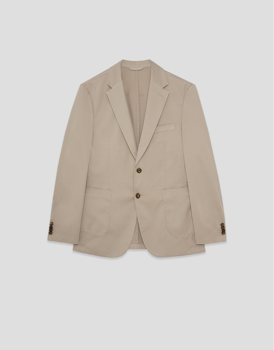 Sand-dyed cotton jacket - Man - SS2026 | Roberto Verino