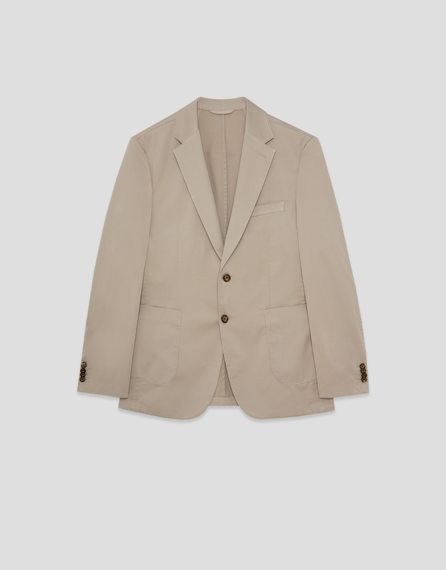 Sand-dyed cotton jacket - Man - SS2026 | Roberto Verino