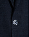 Navy blue faux piqué comfort jacket - Man | Roberto Verino
