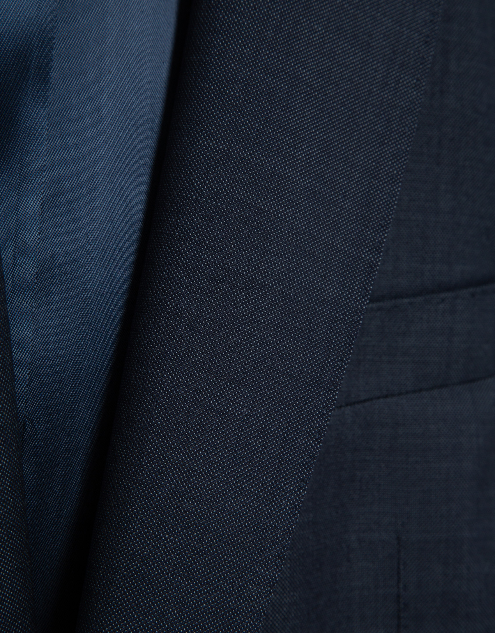 Traje half canvas slim fit falso liso marino | Roberto Verino