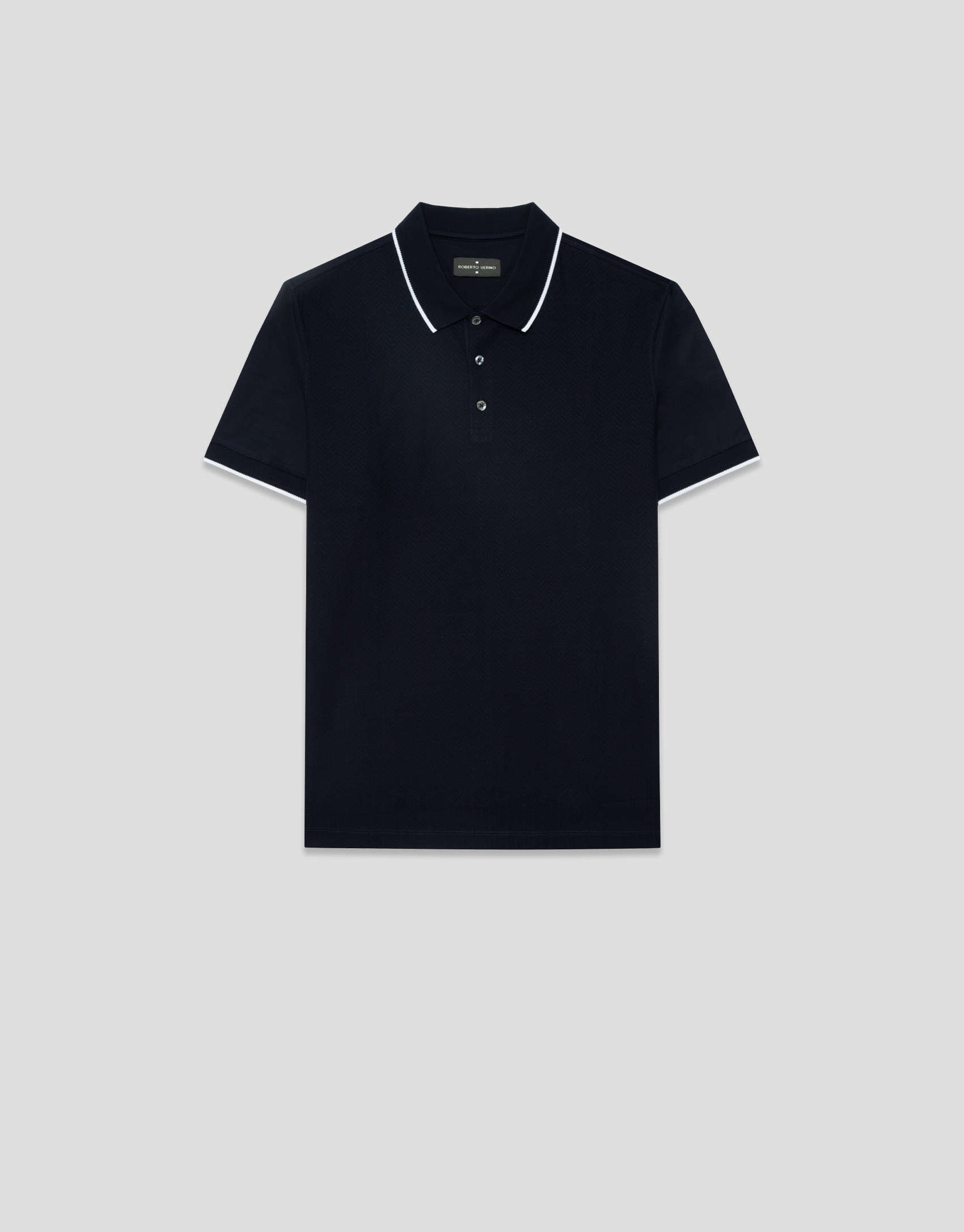 Polo estructura mercerizado color marino | Roberto Verino