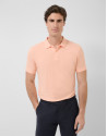 Light orange short-sleeved piqué polo shirt | Roberto Verino