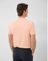 Light orange short-sleeved piqué polo shirt | Roberto Verino