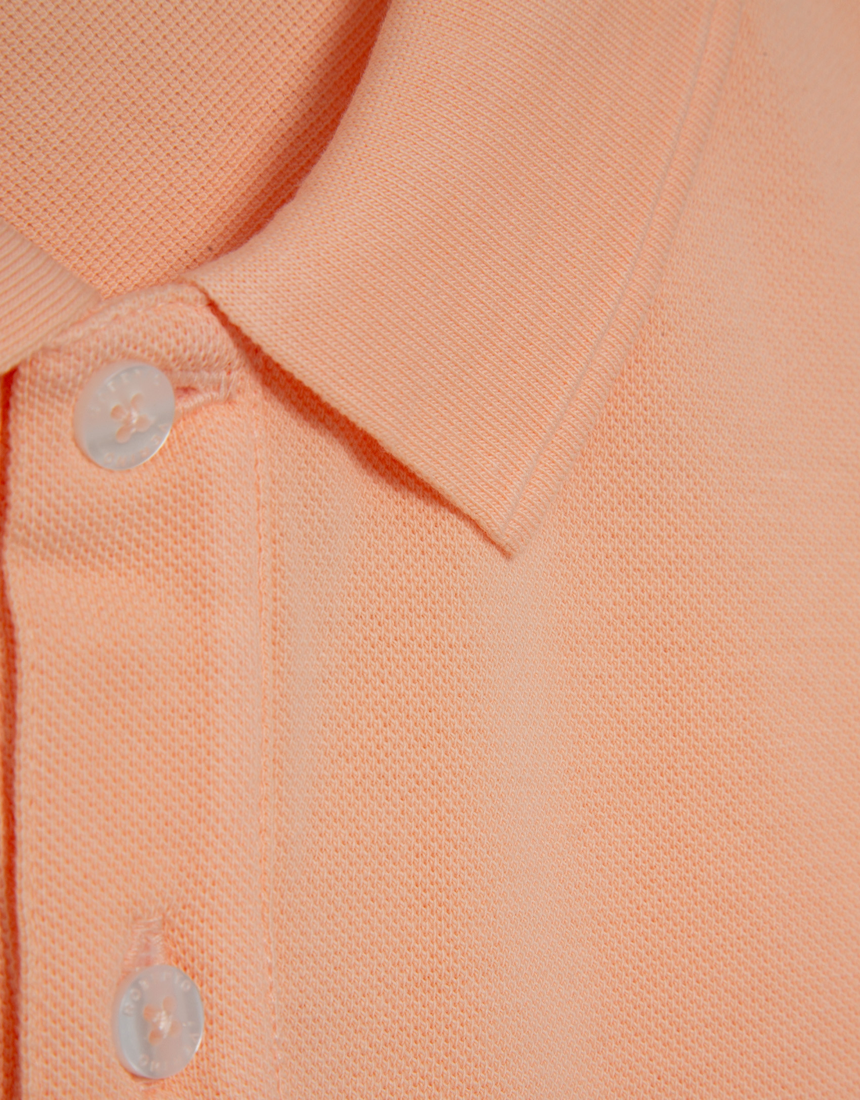 Polo piqué de manga corta naranja claro | Roberto Verino