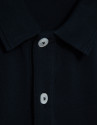 Navy blue short-sleeved piqué polo shirt - Man | Roberto Verino