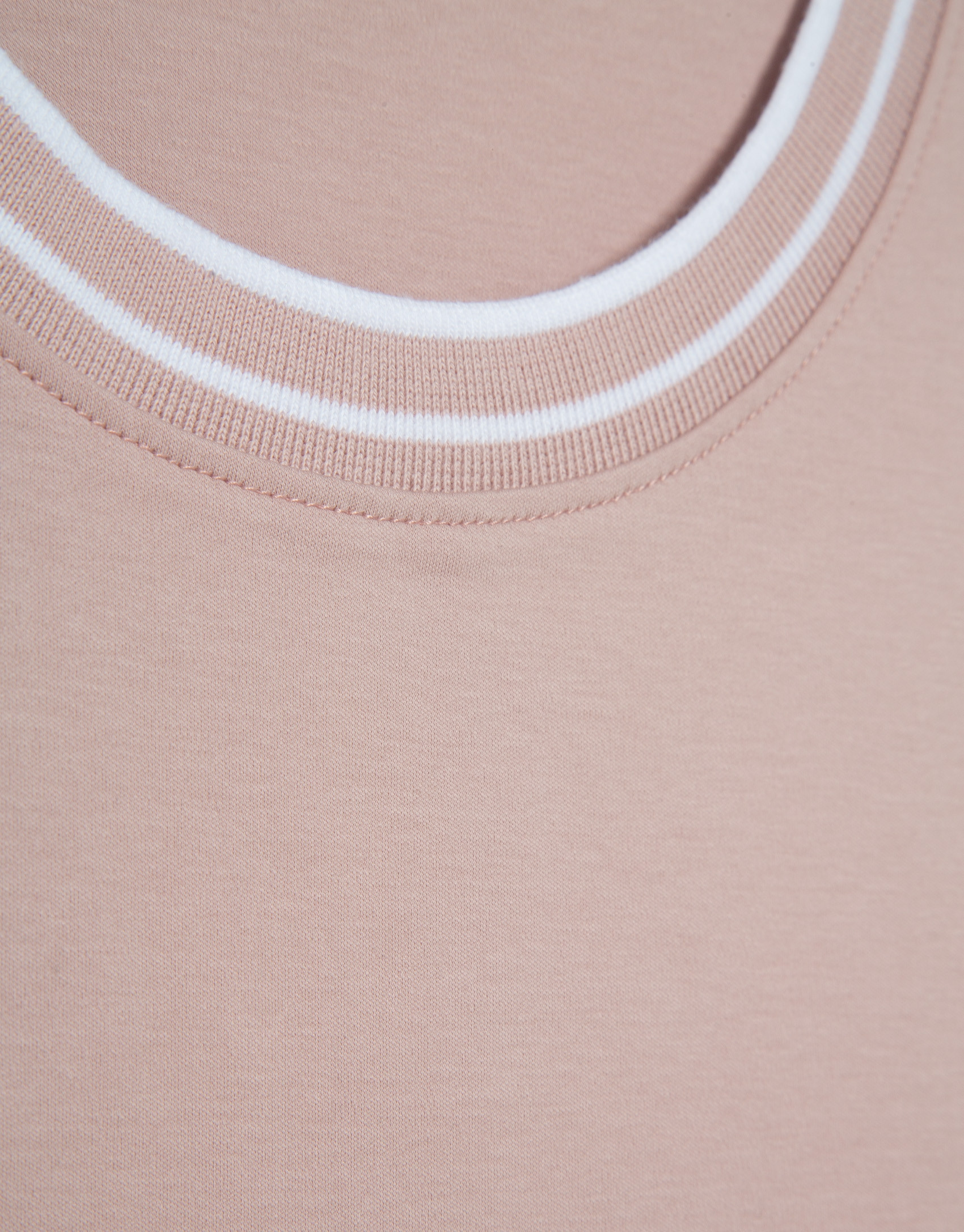 Pink mercerised short-sleeved T-shirt - Man | Roberto Verino