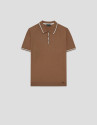 Polo tricotado camel - Hombre - PV2026 | Roberto Verino