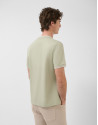 Camiseta manga corta mercerizado caqui claro ... | Roberto Verino