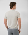 Grey melange knitted polo shirt - Man - SS2026 | Roberto Verino