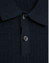 Polo tricotado estructura marino - Hombre | Roberto Verino