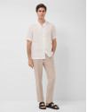 Camisa guayabera slim fit lino blanco - Hombre | Roberto Verino