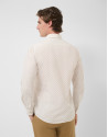 Camisa sport slim blanca estampado ... | Roberto Verino