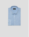 Regular fit light blue linen polo shirt - Man | Roberto Verino