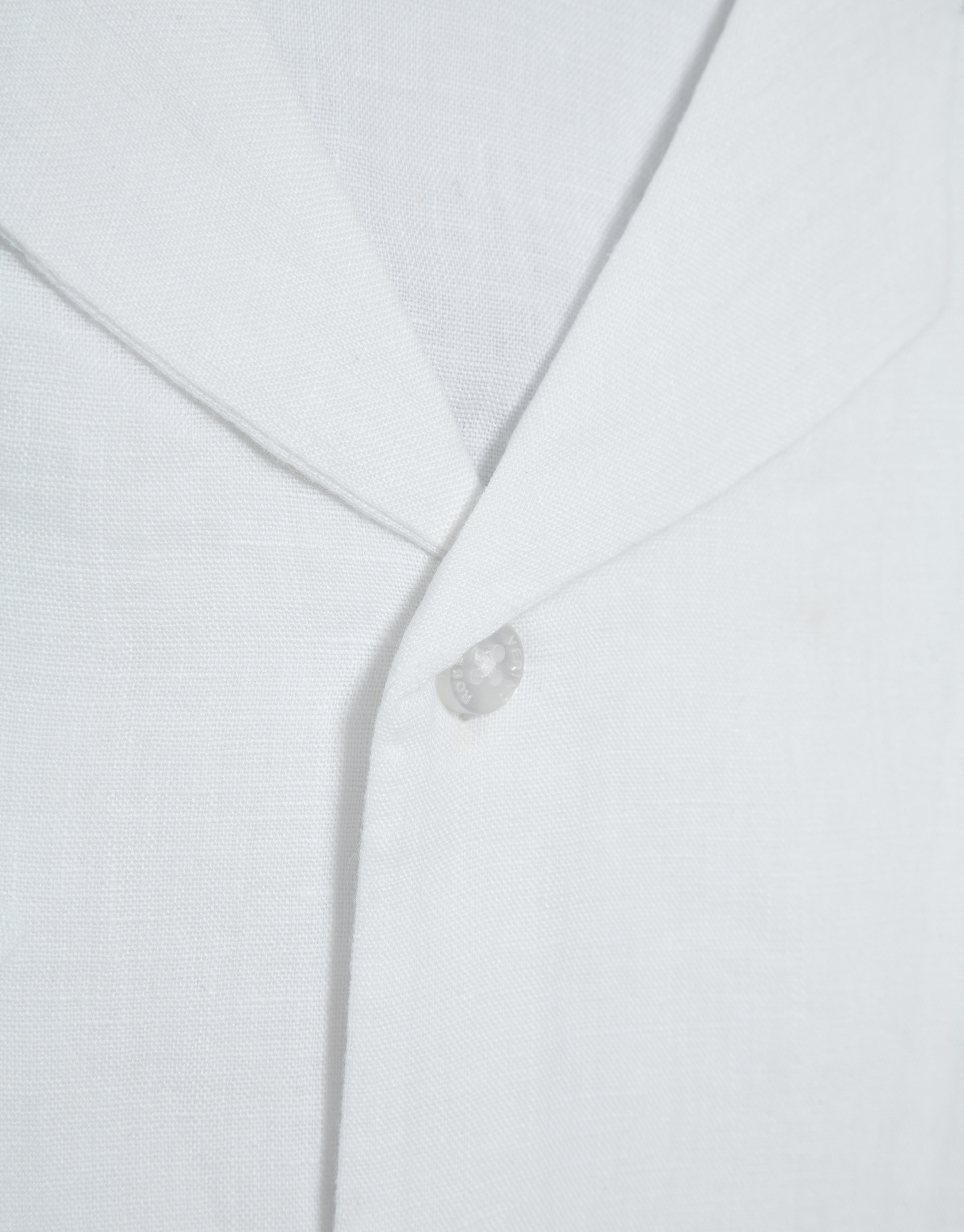 Slim fit white linen guayabera shirt - Man | Roberto Verino
