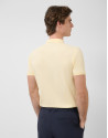 Light yellow short-sleeved piqué polo shirt | Roberto Verino