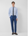 Camisa vestir microestructura celeste - Hombre | Roberto Verino