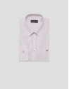 Regular fit sports shirt with red floral ... | Roberto Verino
