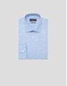 Light blue micro-textured dress shirt - Man | Roberto Verino