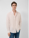 Regular fit orange geometric print casual shirt | Roberto Verino