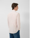 Regular fit orange geometric print casual shirt | Roberto Verino