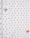 Regular fit orange geometric print casual shirt | Roberto Verino