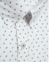 Regular fit khaki geometric print casual shirt | Roberto Verino