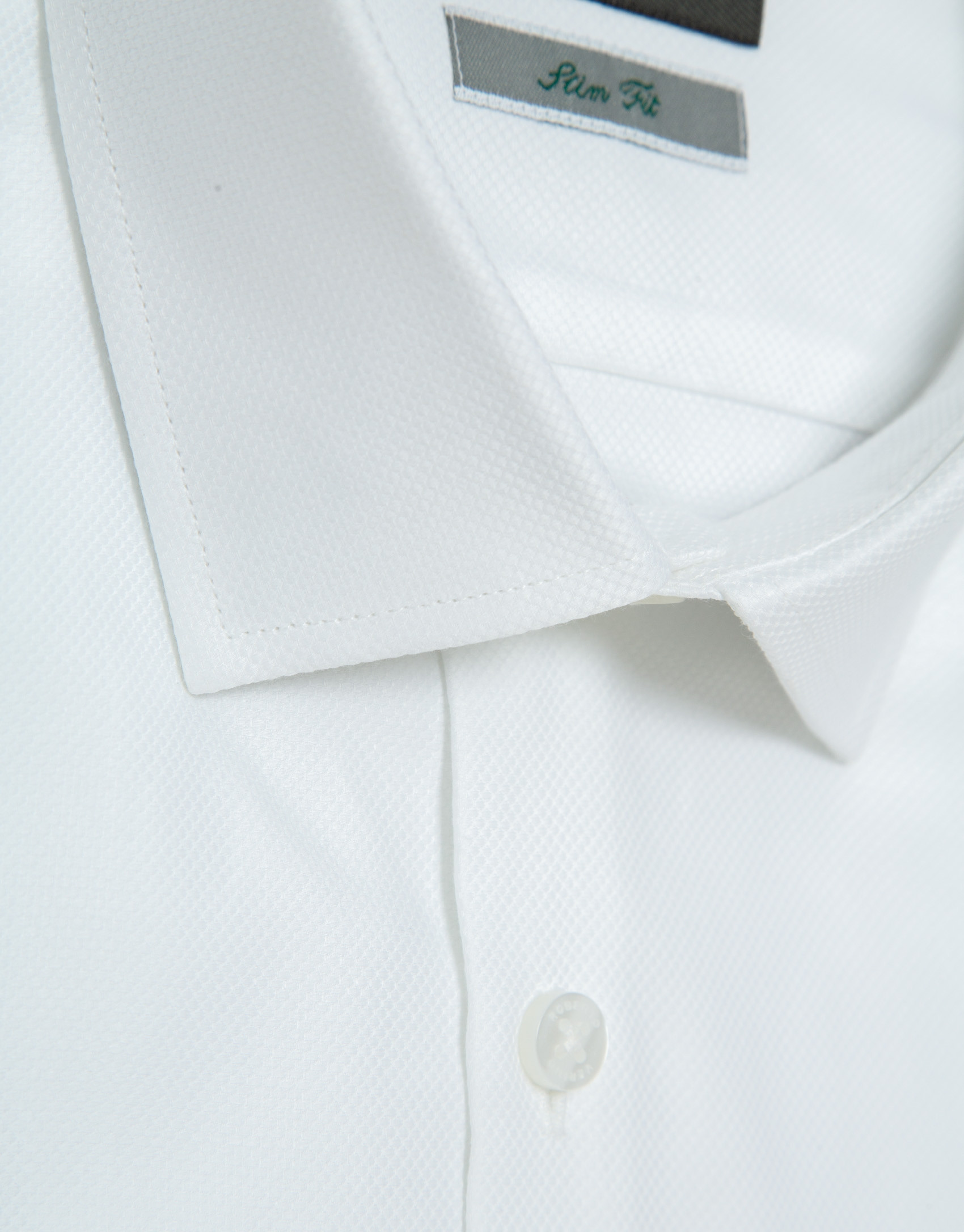 Camisa vestir microestructura blanca - Hombre | Roberto Verino