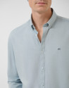 Regular fit teal Oxford casual shirt - Man | Roberto Verino