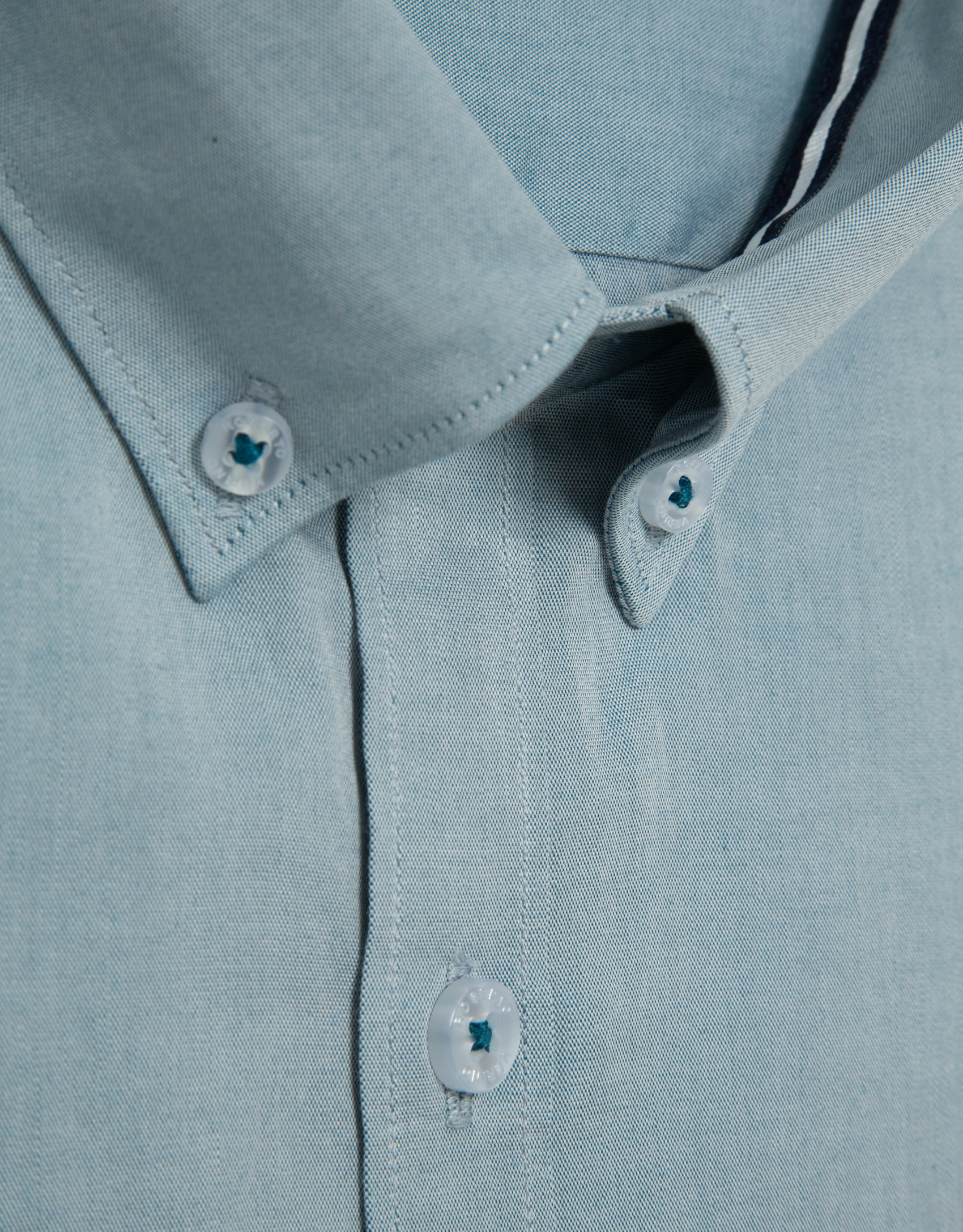 Camisa sport regular oxford verde azulado | Roberto Verino