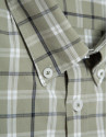 Camisa sport regular cuadros caqui perfiles ... | Roberto Verino