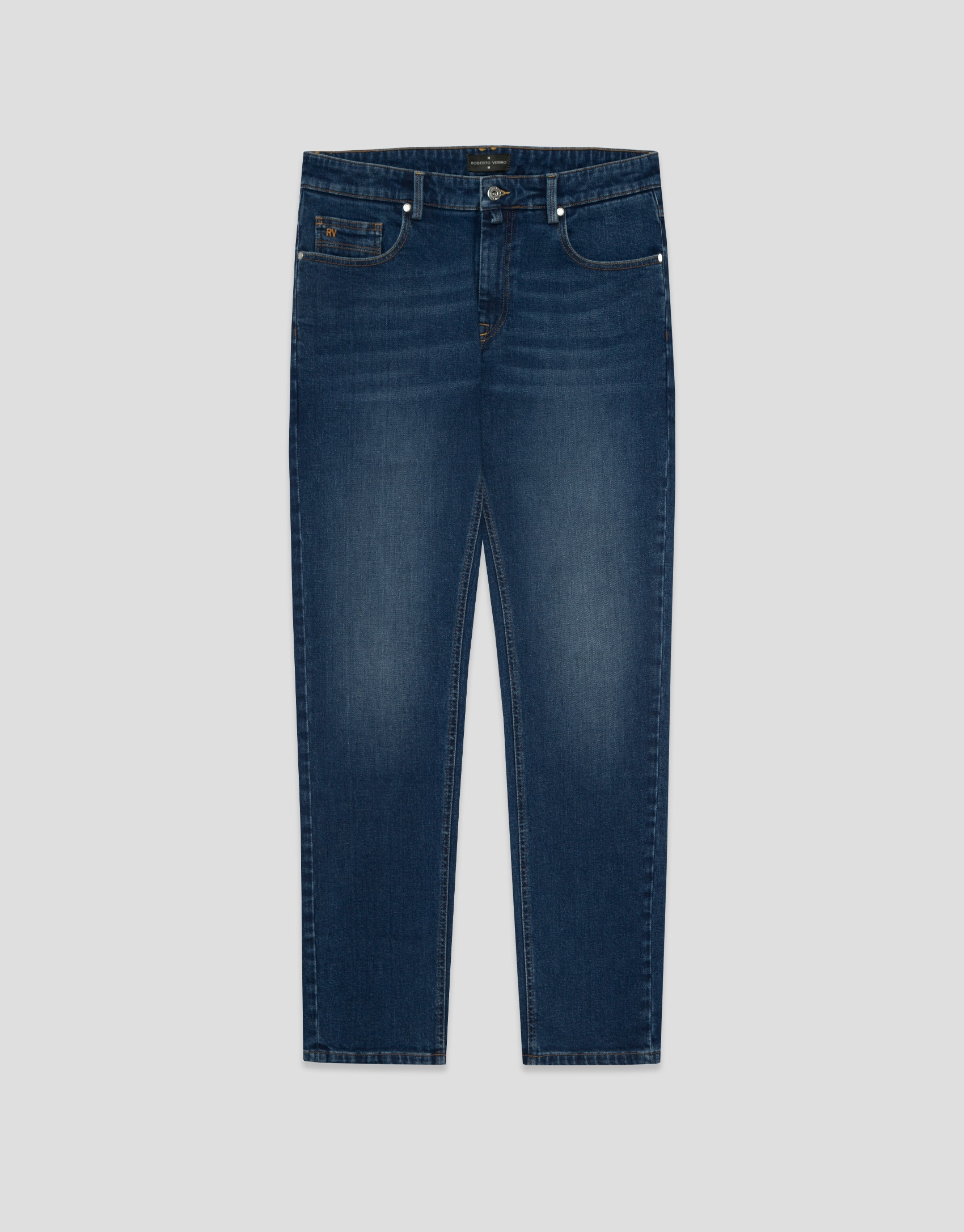 Pantalón denim hombre regular azul medio | Roberto Verino
