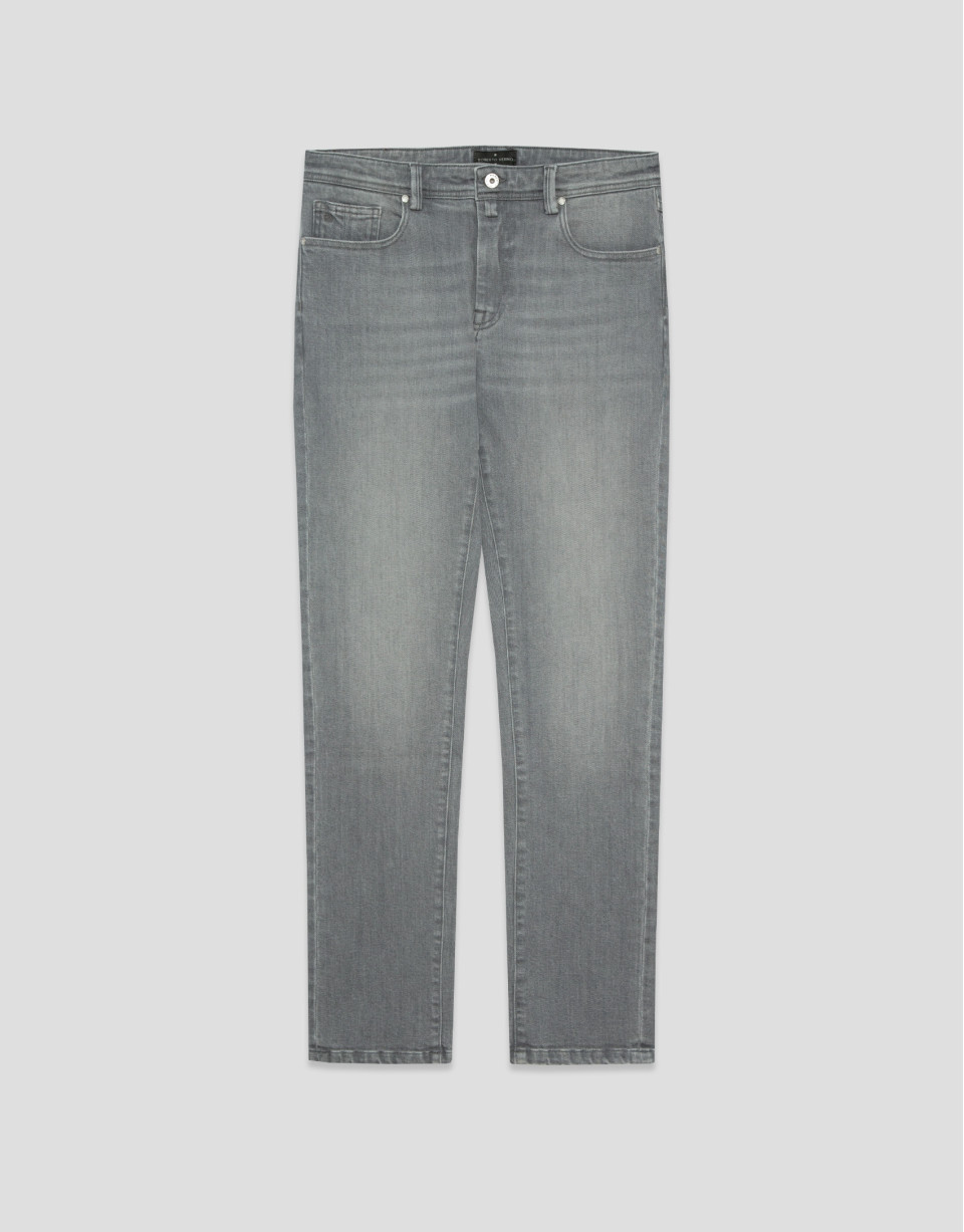 Pantalón vaquero denim slim gris claro - Hombre | Roberto Verino
