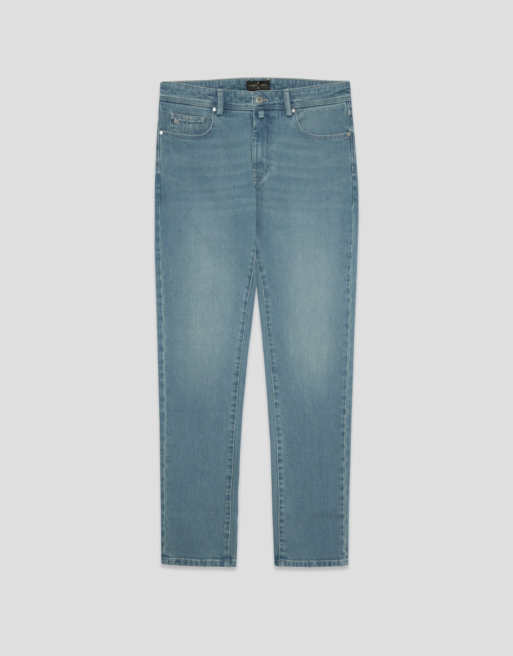 Pantalón vaquero denim slim azul claro - Hombre | Roberto Verino