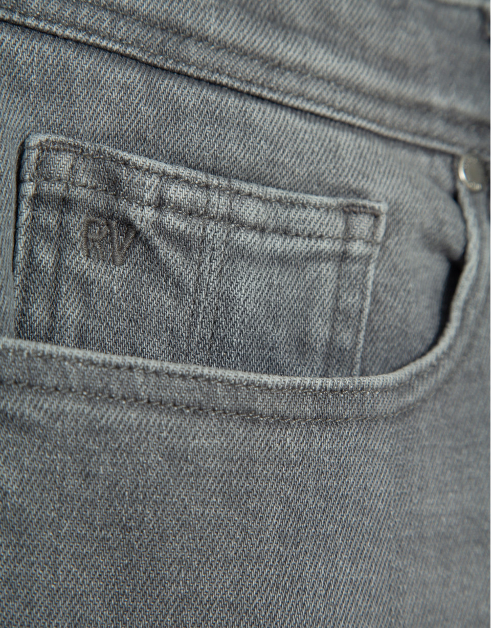 Pantalón vaquero denim slim gris claro - Hombre | Roberto Verino