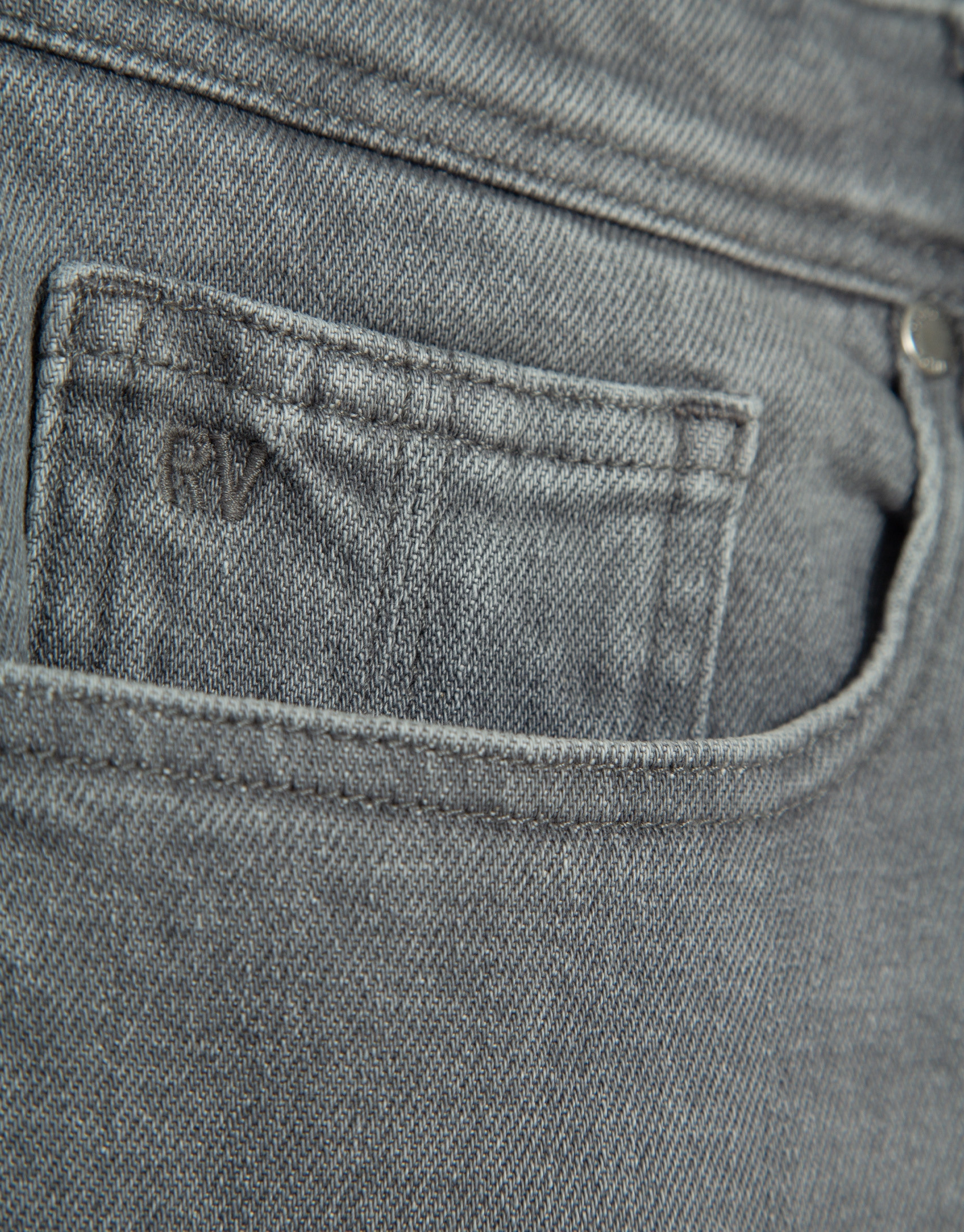 Light grey slim fit denim jeans - Man - SS2026 | Roberto Verino
