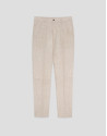 Beige linen trousers - Man - SS2026 | Roberto Verino